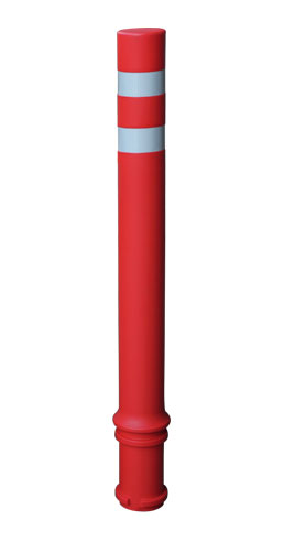  semi-flexible red bollard A-Eco 