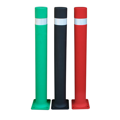  A-Flex B flexible bollards with plate