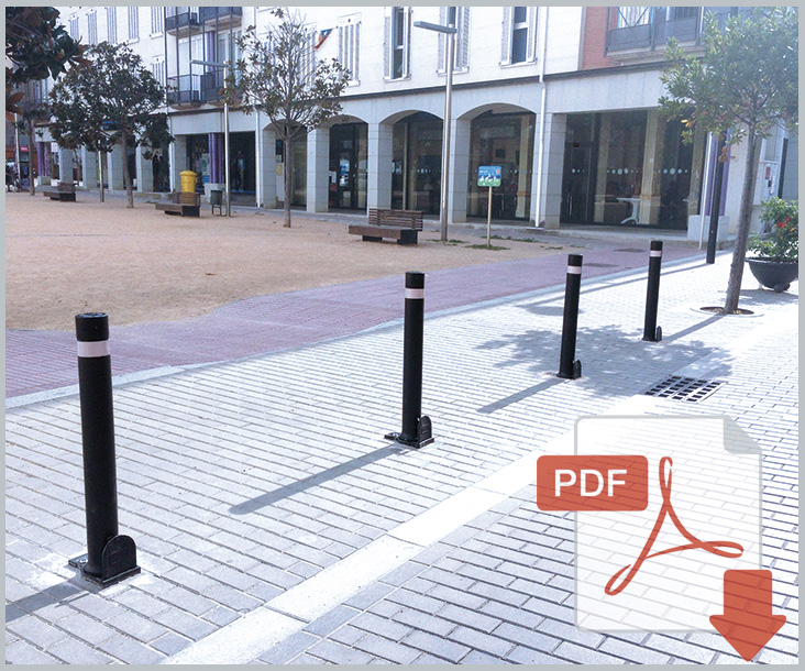  A-Resist flexible bollard installed